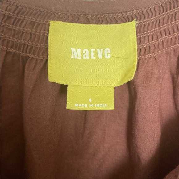 Maeve Embroidered Slip Dress Size 4 - Picture 3 of 9